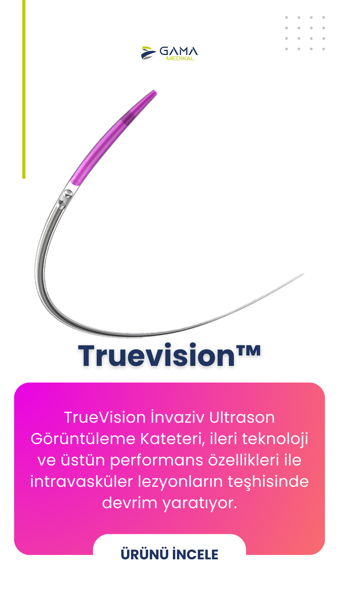 TrueVision Intravaskuler Ultrasound Görüntüleme Kateteri